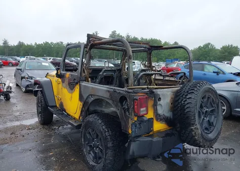 2015 Jeep Wrangler Willys Wheeler из США, поврежденный, VIN 1C4AJWAG8FL686196